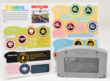 Nintendo 64 N64 Mario Kart 64 Video Game Cartridge Operation Manual