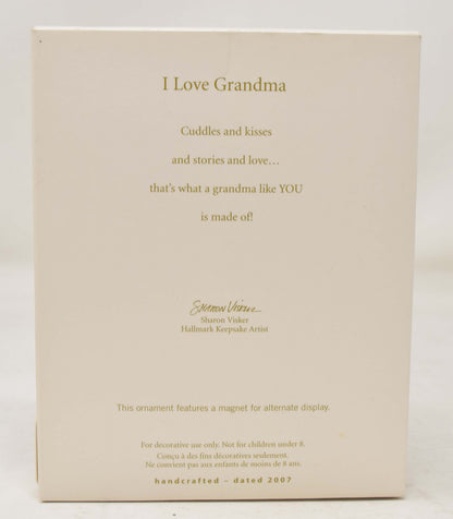 Hallmark Keepsake Ornament I Love Grandma Christmas Tree 2007 NIB