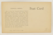 Battling Ortega Boxing Exhibit Card Postcard Penny Arcade Photo 1922 5 x 3