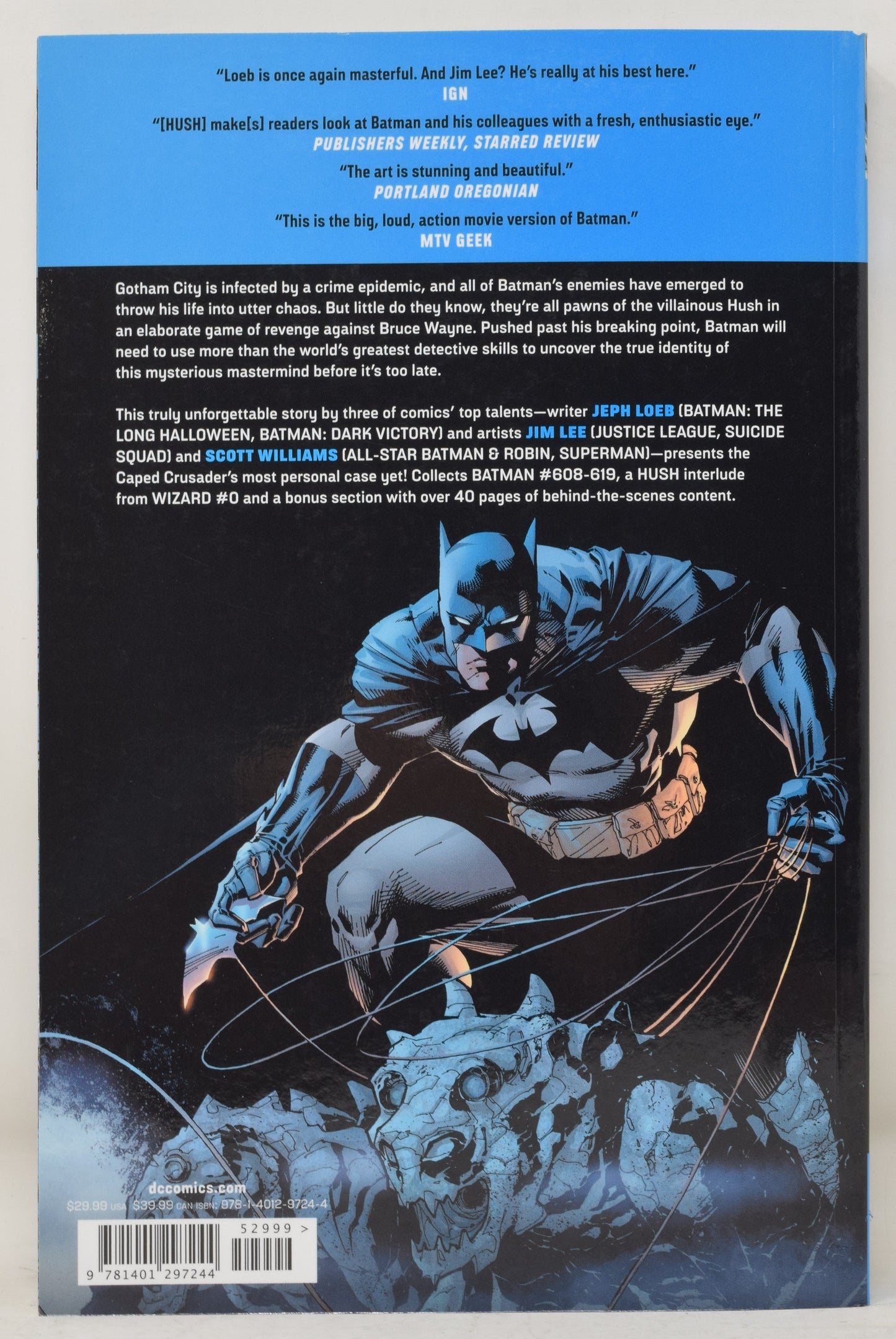 Batman Hush TP DC 2019 608 - 619 Jim Lee Jeph Loeb