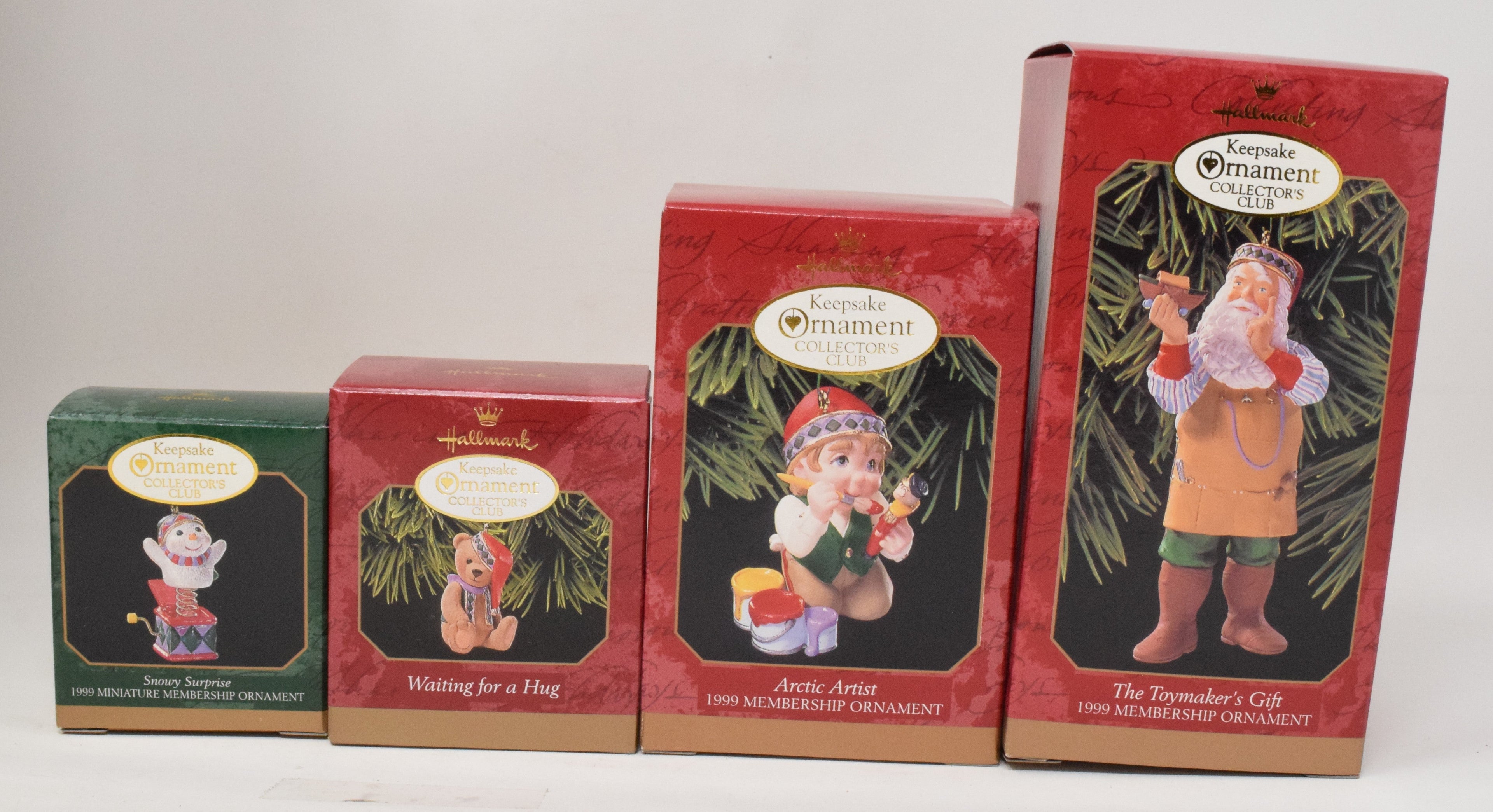 Hallmark Keepsake Christmas Ornament Club Membership Kit Set Of 3 1999 NIB