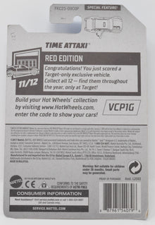 Hot Wheels Time ATTAXI Special Feature DieCast Car Red Edition 11/12 New