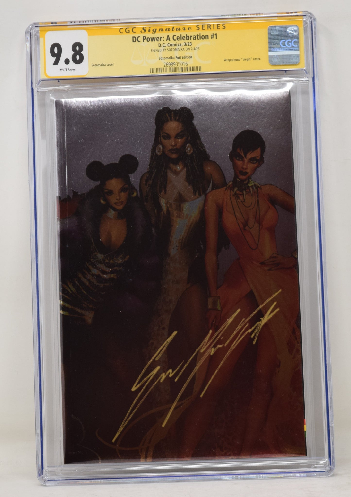 DC Power: A Celebration #1 Sozomaika 1:50 Foil Variant Sozomaika CGC SS 9.8