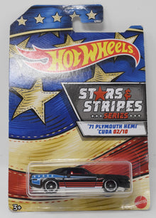 Hot Wheels 71 Plymouth Hemi Cuda Stars and Stripes 2/10 DieCast Car New