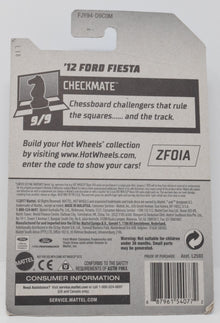 Hot Wheels 12 Ford Fiesta Pawn Checkmate 9/9 263 Diecast Car New