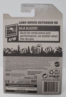 Hot Wheels Land Rover Defender 90 Baja Blazers Silver 4/10 32 DieCast Car New