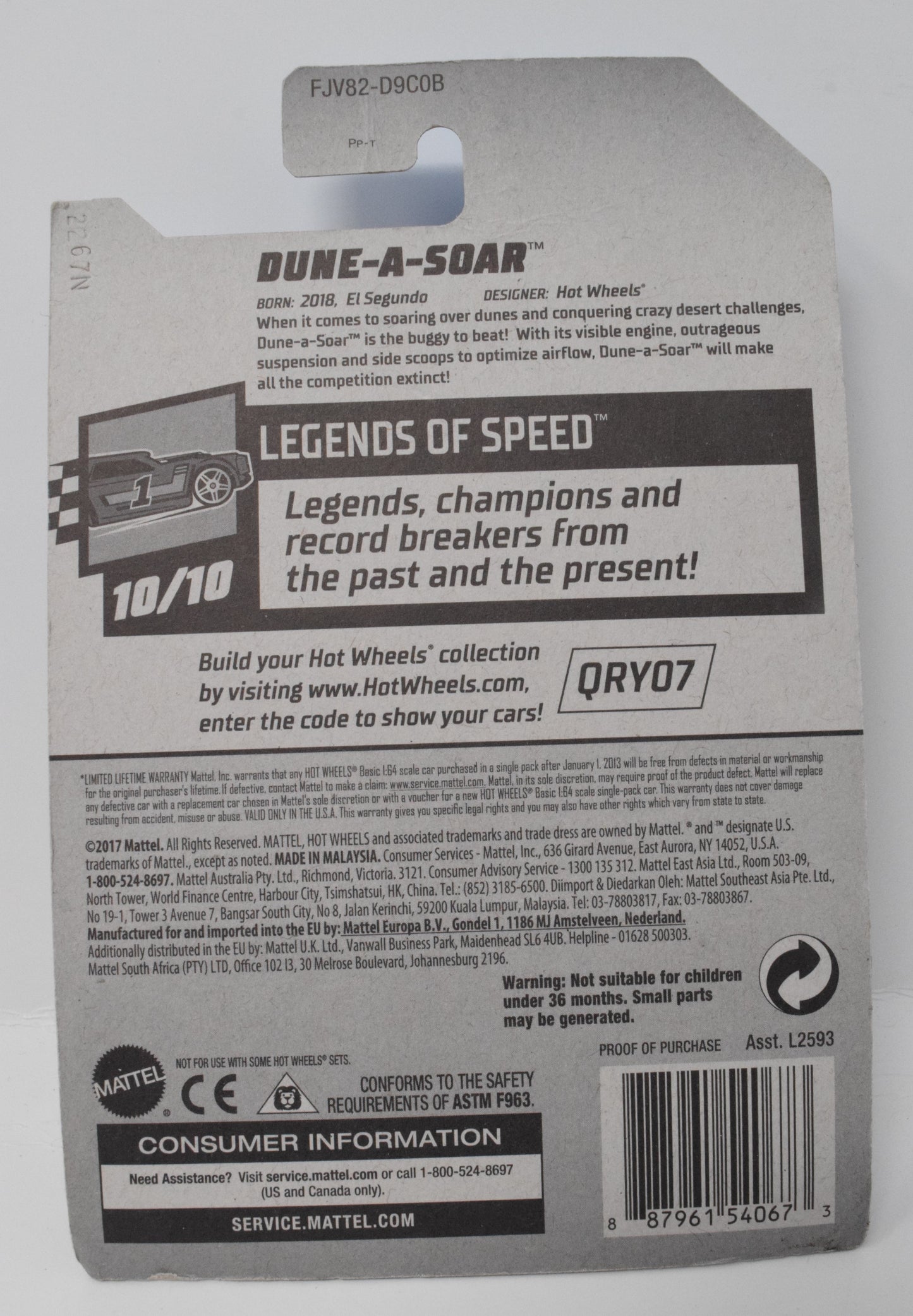 Hot Wheels Dune-A-Soar Legends of Speed 10/10 22 DieCast Car
