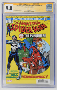 Amazing Spider-Man 129 Facsimile Marvel CGC SS 9.8 Signed Thomas Jane Punisher
