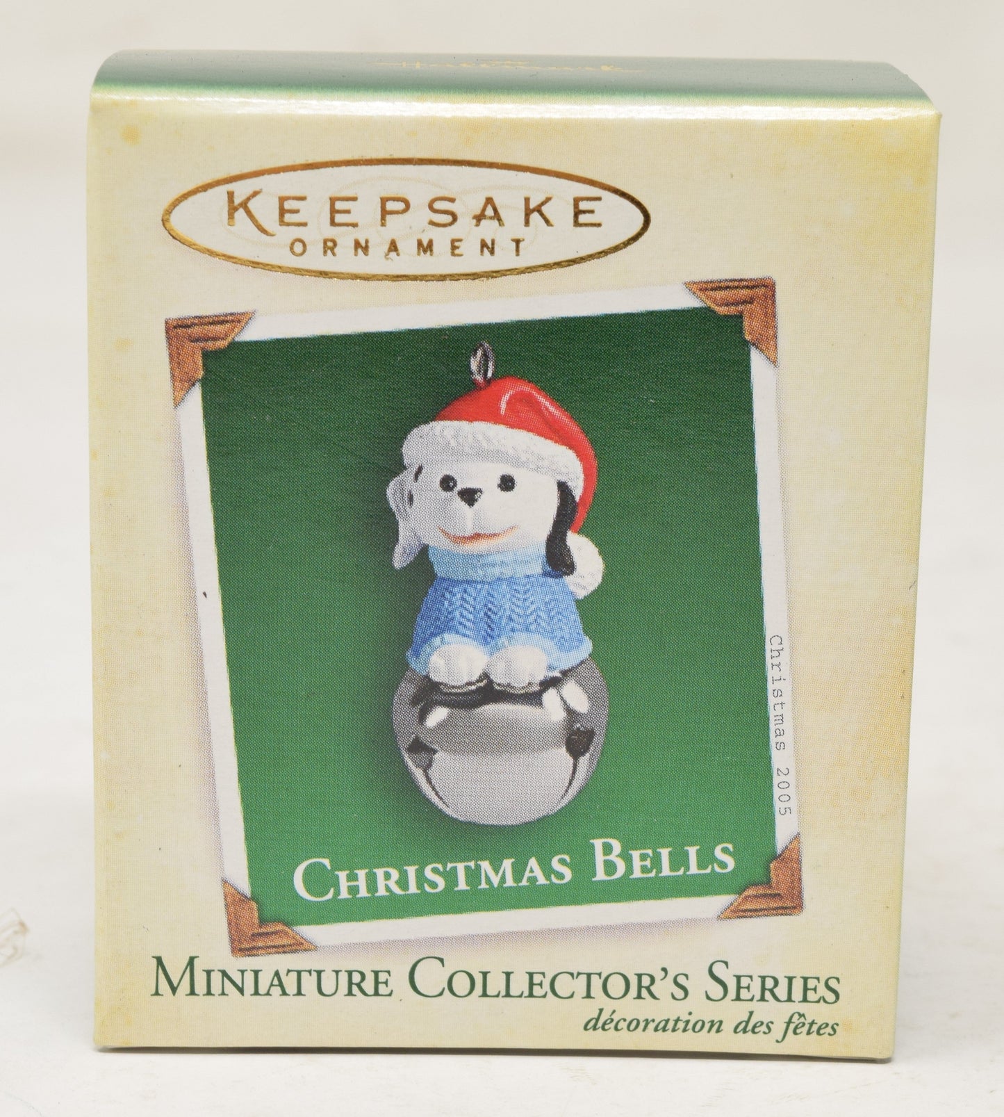 Hallmark Keepsake Ornament Puppy Dog Christmas Bells Tree 2005 NIB