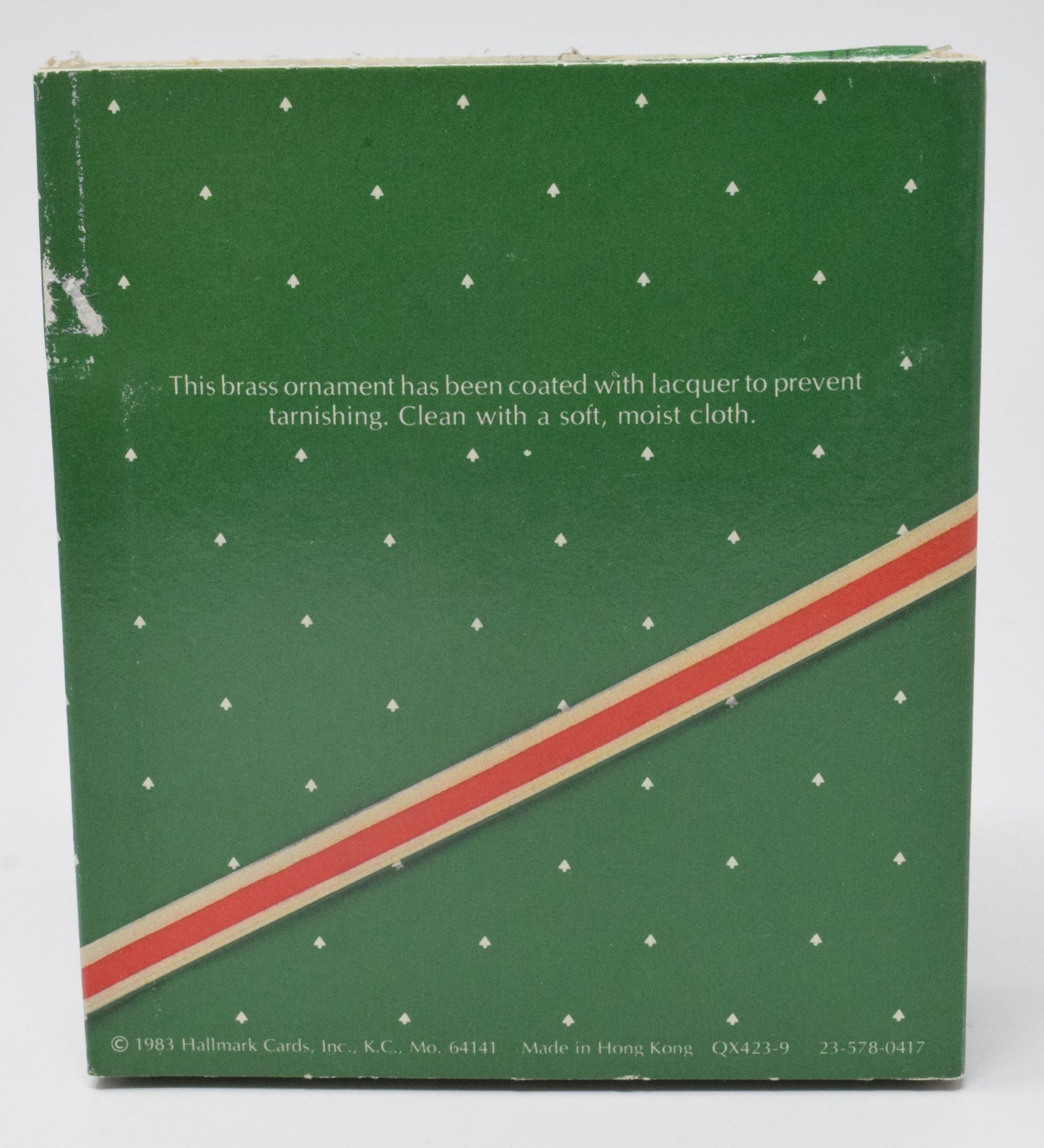 Hallmark Keepsake Brass Santa Christmas Ornament 1983 NIB