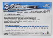 Austin Meadows Baseball Card Topps Update 2018 US34  RC Rookie Rays NM