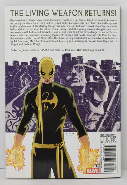 Immortal Iron Fist 1 HC Marvel 2007 VF 1 - 6 Ed Brubaker Matt Fraction