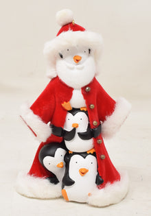 Hallmark Keepsake Ornament Tip Top Santa 4 Penguins Robe Christmas Tree 2007 NIB