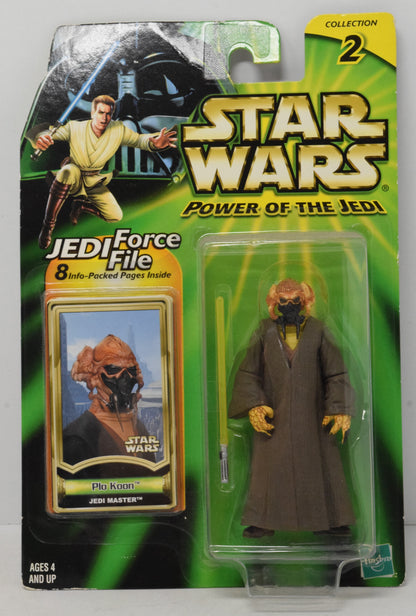 Hasbro Power of the Jedi Plo Koon Collection 2 Jedi Master 2000 New