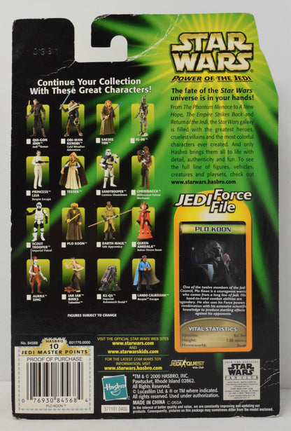 Hasbro Power of the Jedi Plo Koon Collection 2 Jedi Master 2000 New