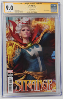 Strange #1 Marvel 2022 Stanley Artgerm Lau CGC SS 9.0 SIGNED Jed MacKay Variant