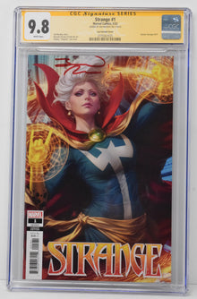 Strange #1 Marvel 2022 Stanley Artgerm Lau CGC SS 9.8 SIGNED Jed MacKay Variant
