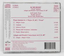 Schubert Piano Quintet Trout CD Kodaly Quartet