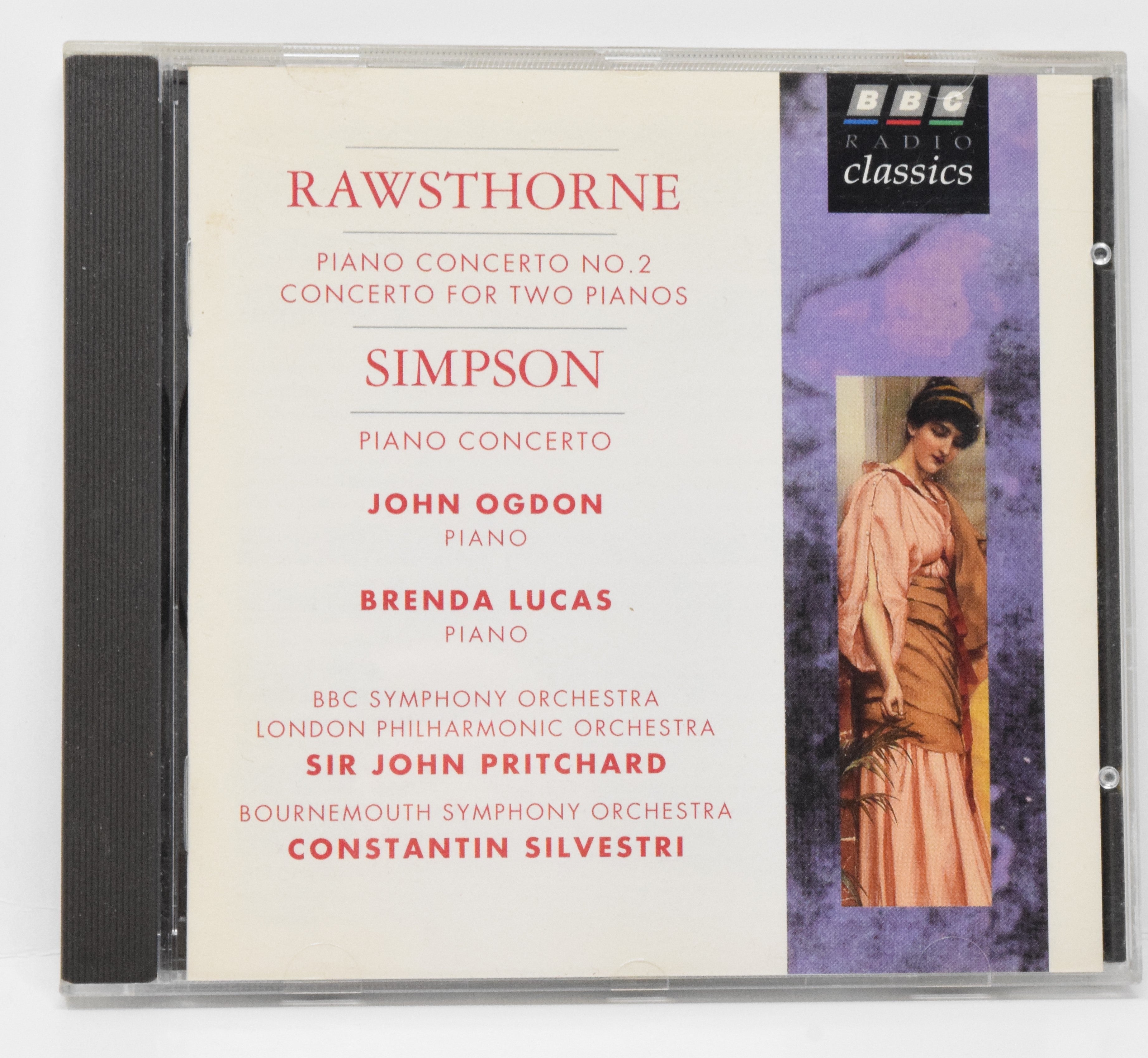 Alan Rawsthorne Simpson John Ogdon BBC Symphony Piano Concerto No 2 CD