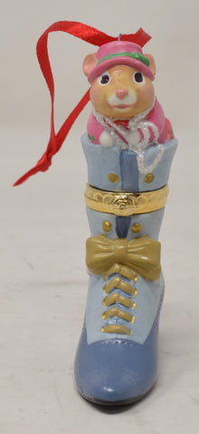 Hallmark Keepsake Ornament Fashion Afoot Mouse Shoe Christmas Tree 2002 NIB