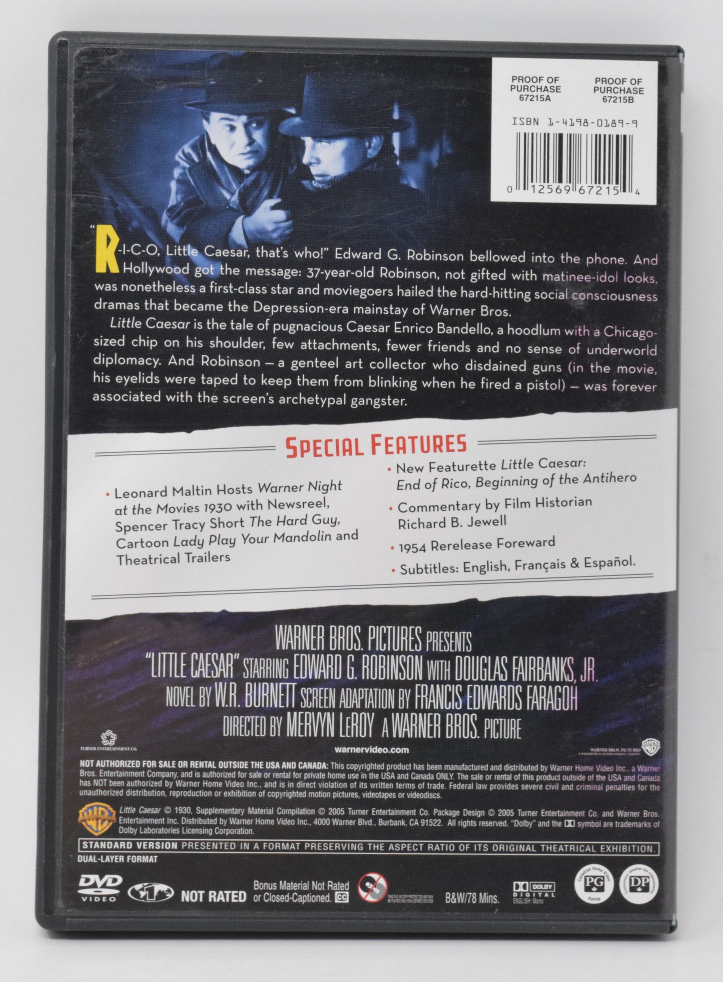 Little Caesar DVD