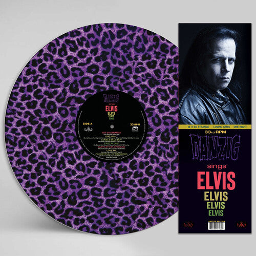 Danzig - Sings Elvis - Un magnífico disco de vinilo con imagen de leopardo morado (vinilo morado, disco de vinilo con imagen) [Vinilo]