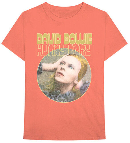 David Bowie - Hunky Dory Portrait Orange Unisex Short Sleeve T-shirt 2XL [T-Shirt]