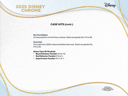 Disney Trading Cards Topps Chrome 2025 Hobby Breaker Box (09/24/2025)