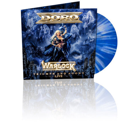 Warlock - Triumph & Agony Live (Marble Blue & White Vinyl) [Vinyl] - Paladin Vinyl