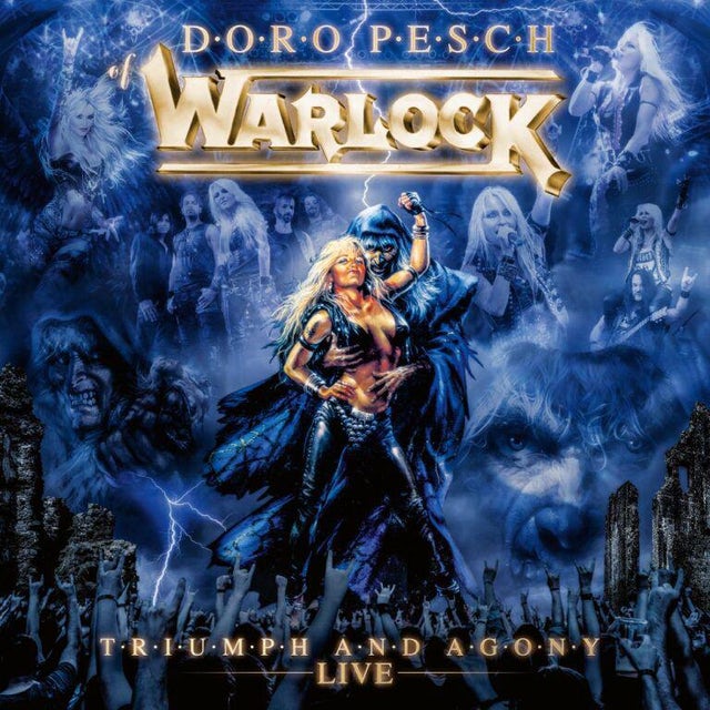 Warlock - Triumph & Agony Live (Marble Blue & White Vinyl) [Vinyl] - Paladin Vinyl