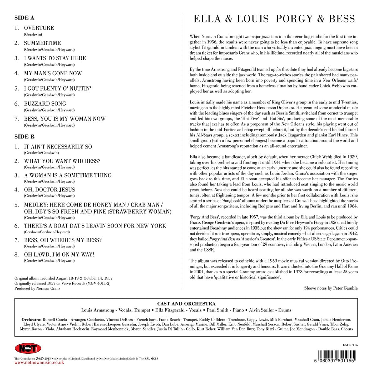 Porgy & Bess [Import] [Vinyl] - Paladin Vinyl