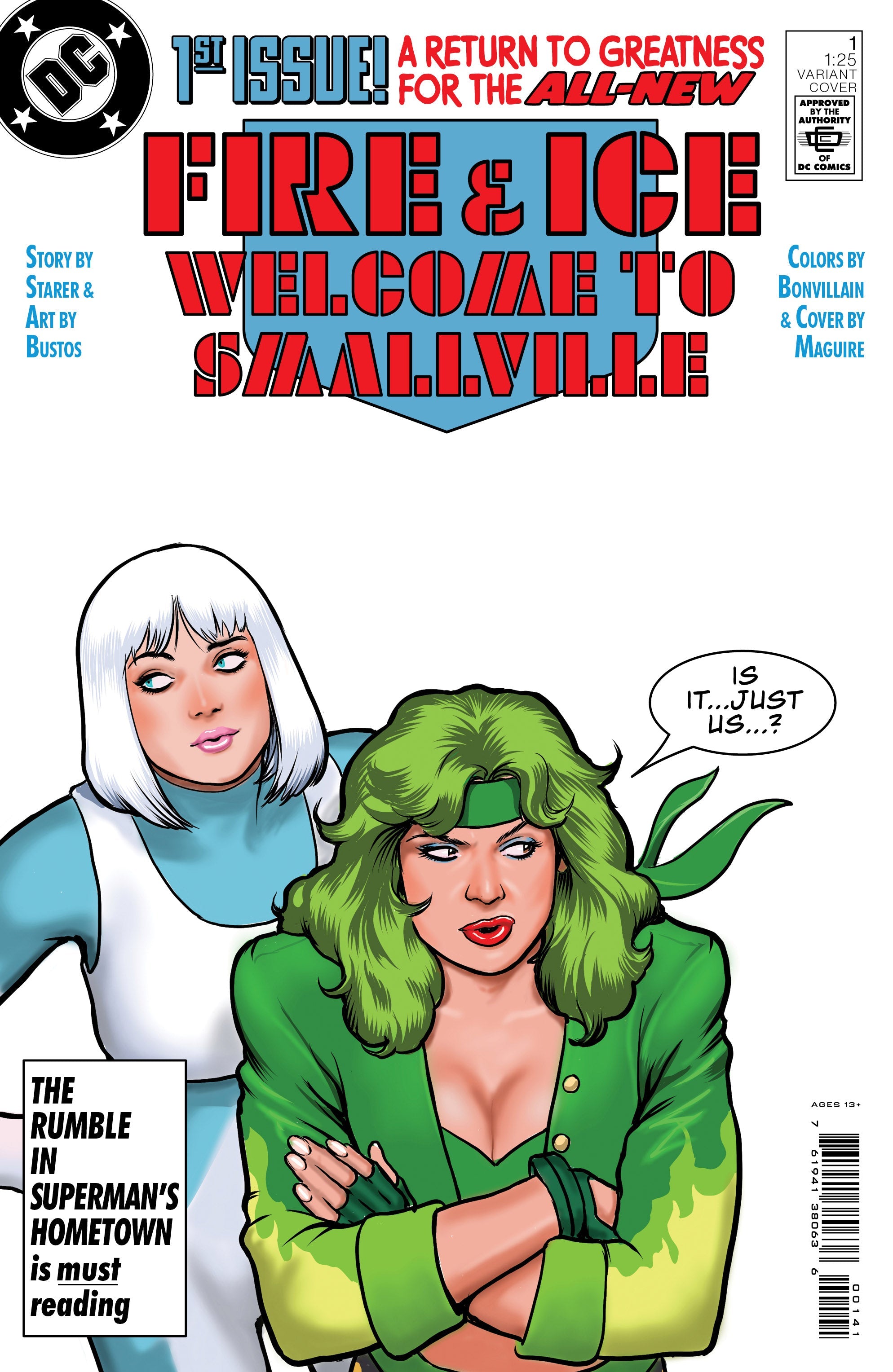 Fire & Ice Welcome To Smallville #1 (Of 6) E 1:25 Kevin Maguire Variant (09/05/2023) Dc