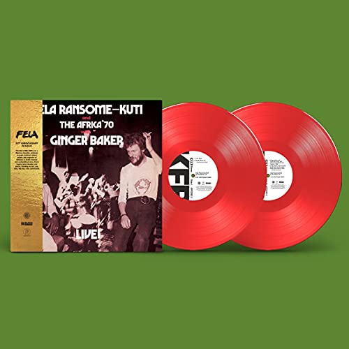 Fela Live With Ginger Baker (Colored Vinyl, Red, Gatefold LP Jacket) (2 Lp's) [Vinyl] - Paladin Vinyl