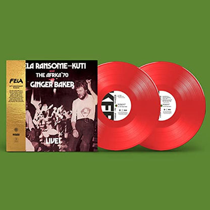 Fela Live With Ginger Baker (Colored Vinyl, Red, Gatefold LP Jacket) (2 Lp's) [Vinyl] - Paladin Vinyl