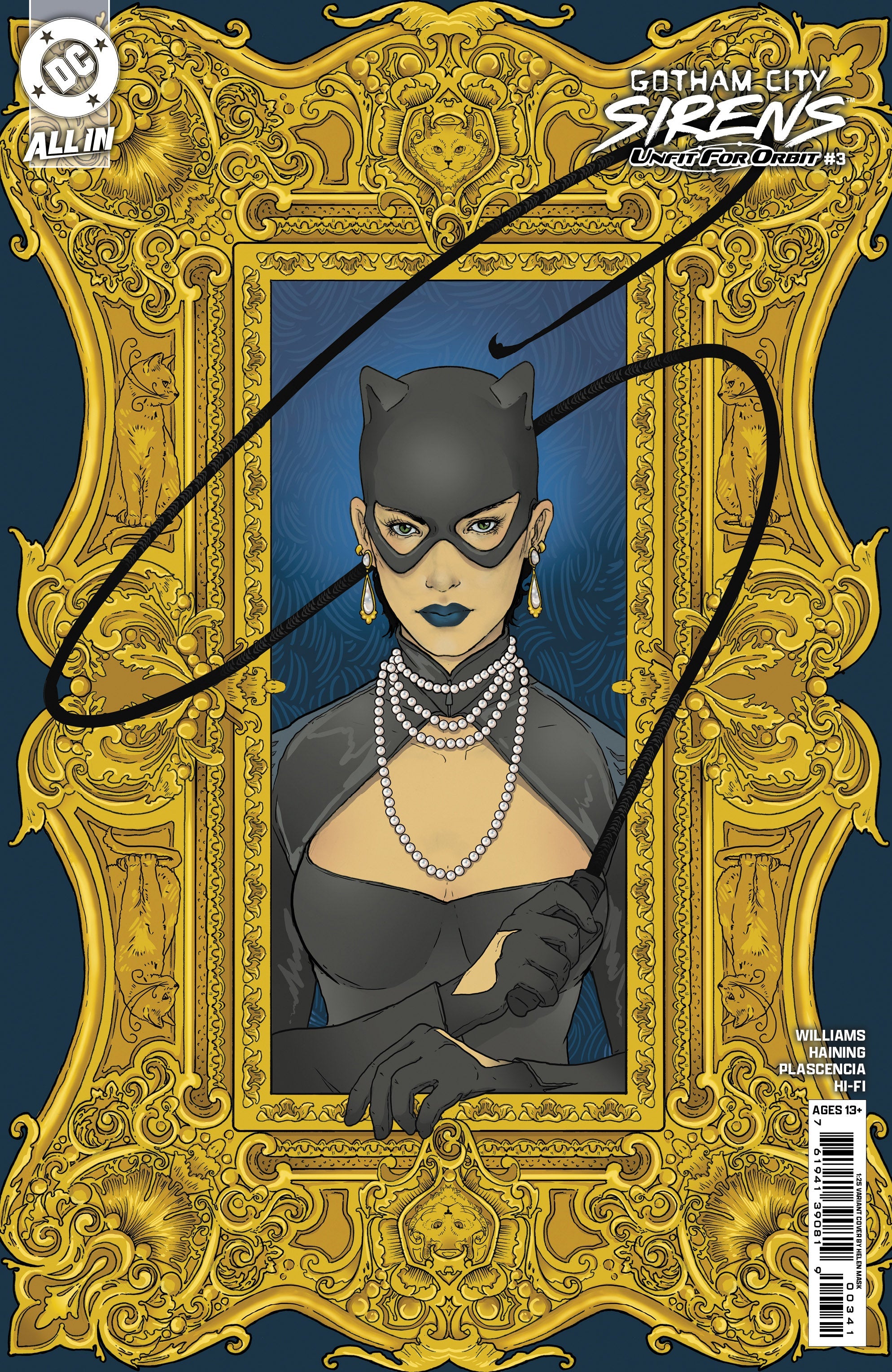 Gotham City Sirens Unfit For Orbit #3 (Of 5) E 1:25 Helen Mask Variant (07/16/2025) Dc
