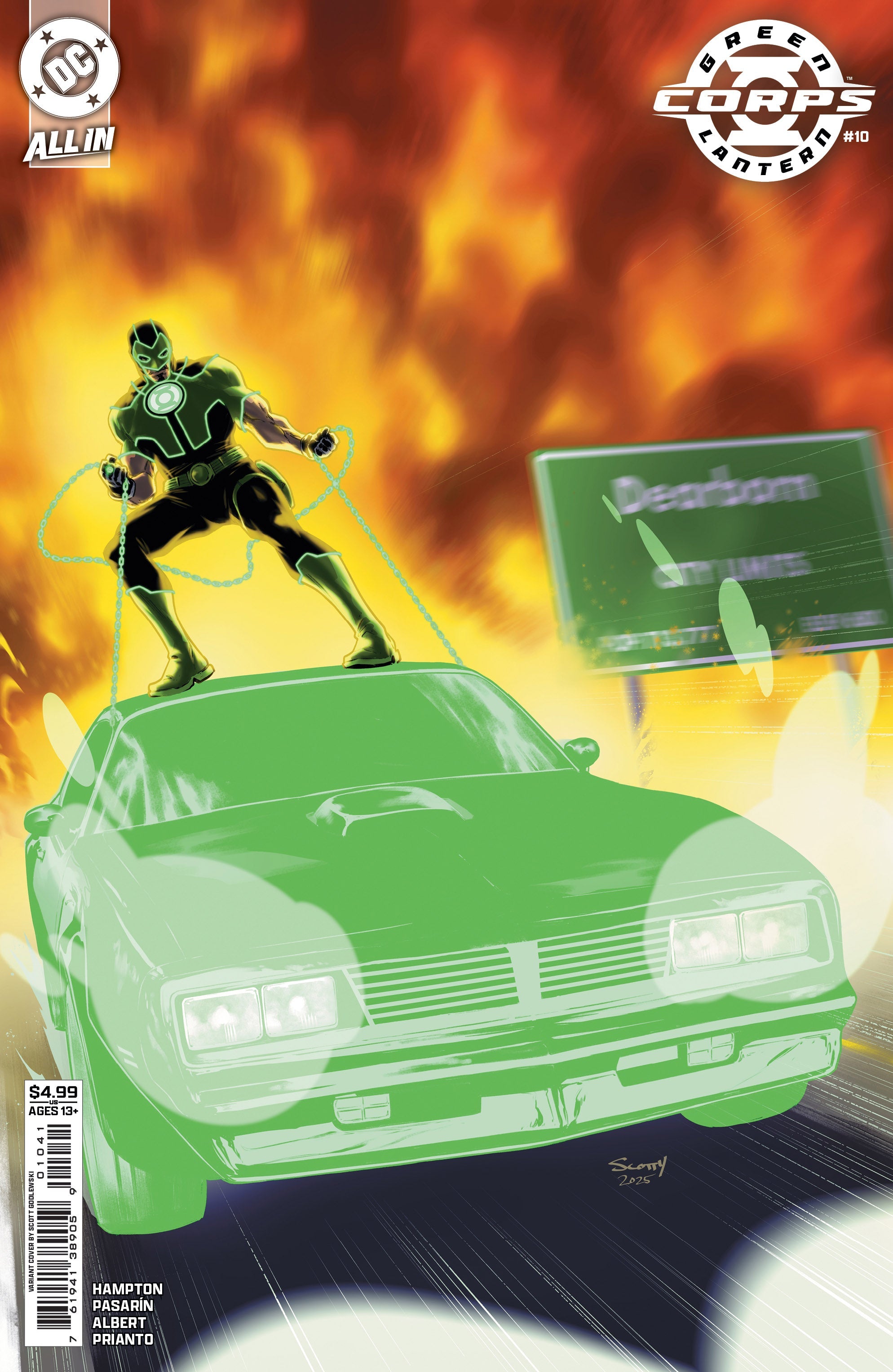 Green Lantern Corps #10 D 1:25 Scott Godlewski Variant (11/12/2025) Dc