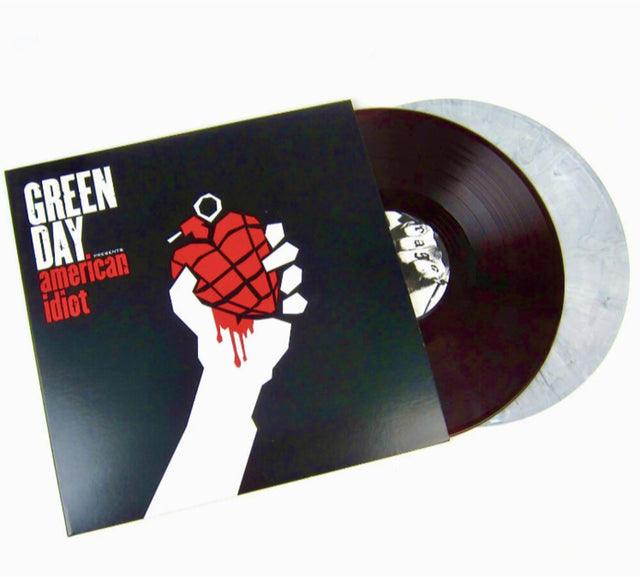 Green Day - American Idiot (Edición limitada) (Rojo con remolino negro/ Blanco con remolino negro [Importado] (2 LP) [Vinilo]