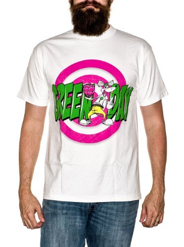 Green Day Rat Men'S T-Shirt, White, Medium [T-Shirt]