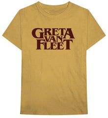 Greta Van Fleet Logo Old Gold Unisex Short Sleeve T-shirt Small [T-Shirt]