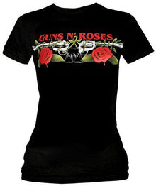 Guns N Roses Juniors Guns N' Roses: Roses And Pistols T-Shirt,Black,Medium [T-Shirt]