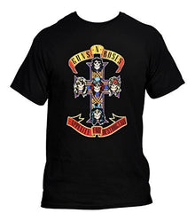 Men'S Guns N' Roses Cross T Shirt, Black, Xx-Large [T-Shirt]