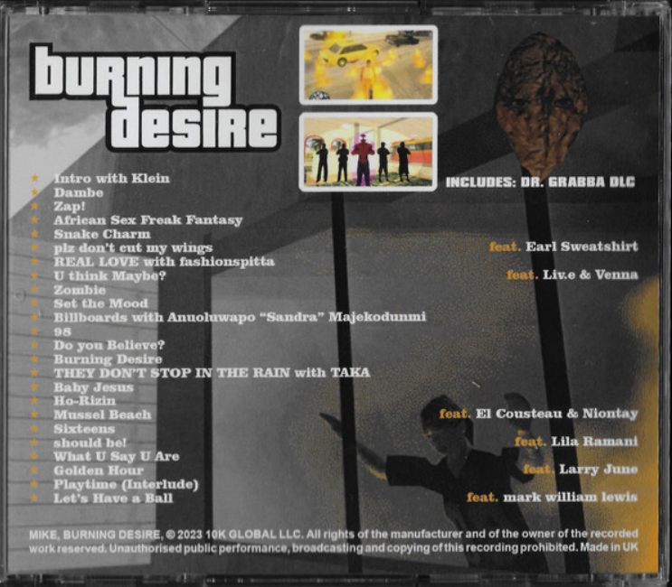 Mike - Burning Desire [CD]