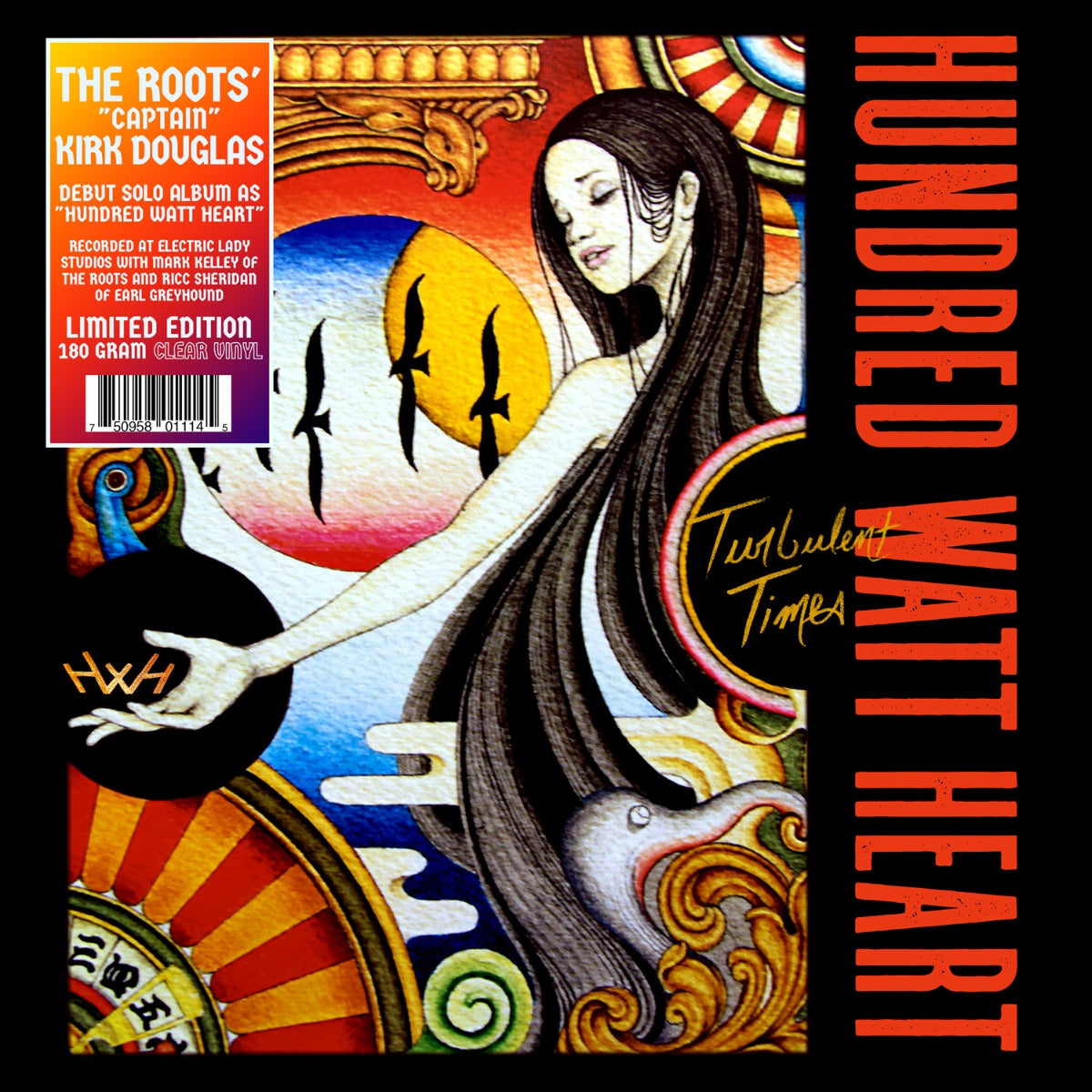 Hundred Watt Heart - Turbulent Times (Limited Edition, 180 Gram Clear Vinyl) [Vinyl] - Paladin Vinyl