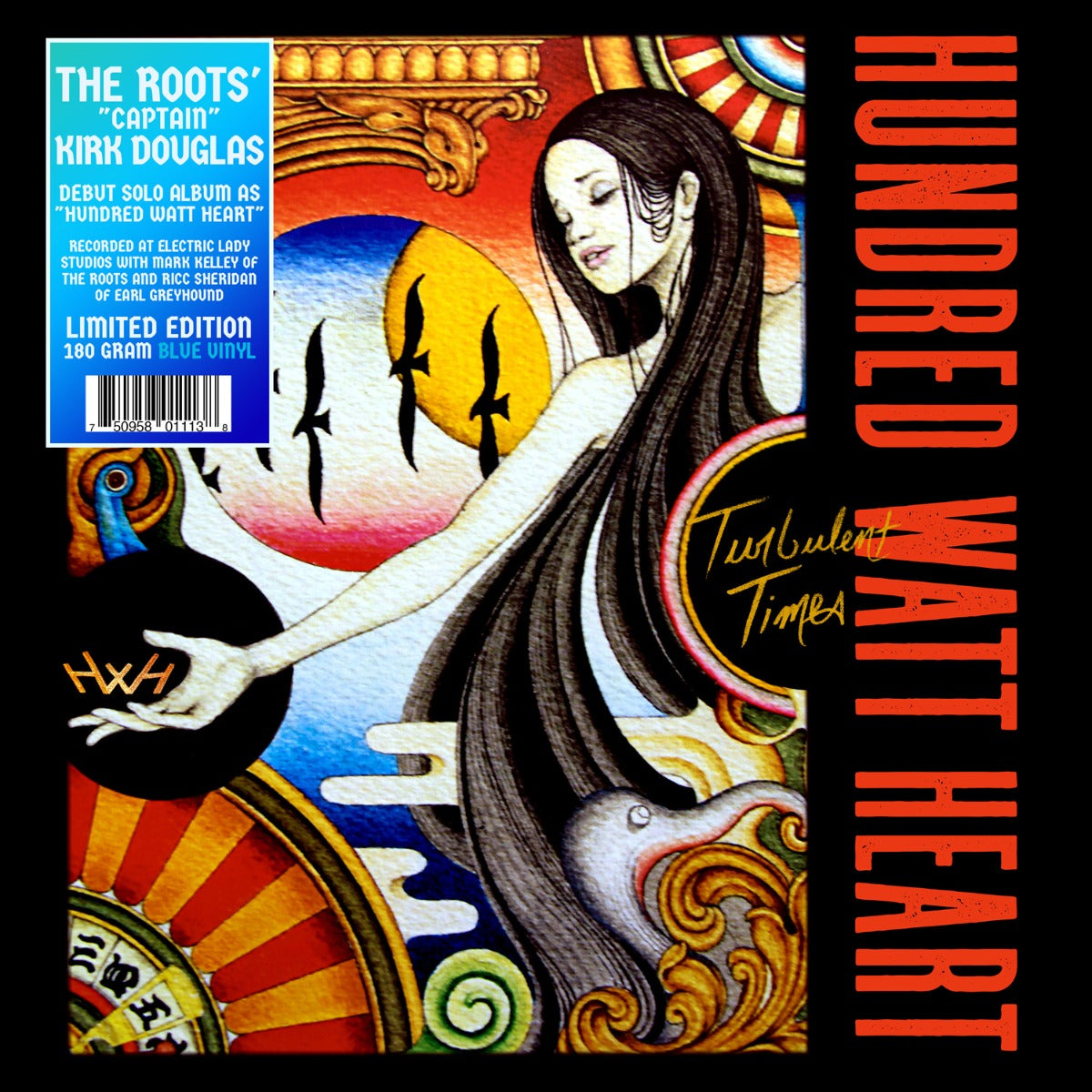 Hundred Watt Heart - Turbulent Times (Edición limitada, vinilo azul translúcido de 180 gramos)