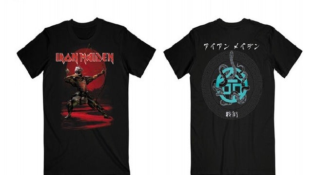 Iron Maiden - Senjetsu Eddie Archer Red Circle Tee (Black) [T-Shirt]