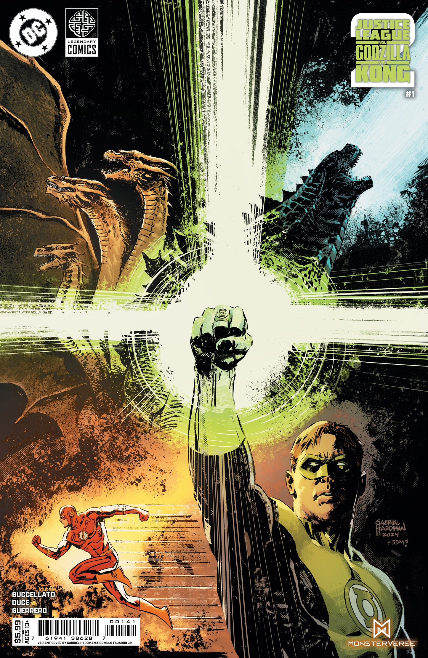 Justice League Vs Godzilla Vs Kong 2 #1 (Of 7) D Gabriel Hardman Variant (06/04/2025) Dc