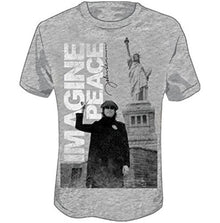 John Lennon Beatles Men'S Imagine Slim Fit T-Shirt Medium Grey [T-Shirt]