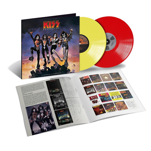 KISS - Destroyer: 45th Anniversary (Edición limitada, vinilo de color amarillo y rojo, edición de lujo) (2 LP) [Vinilo]