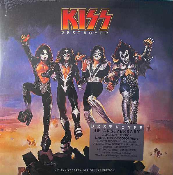 KISS - Destroyer: 45th Anniversary (Edición limitada, vinilo de color amarillo y rojo, edición de lujo) (2 LP) [Vinilo]