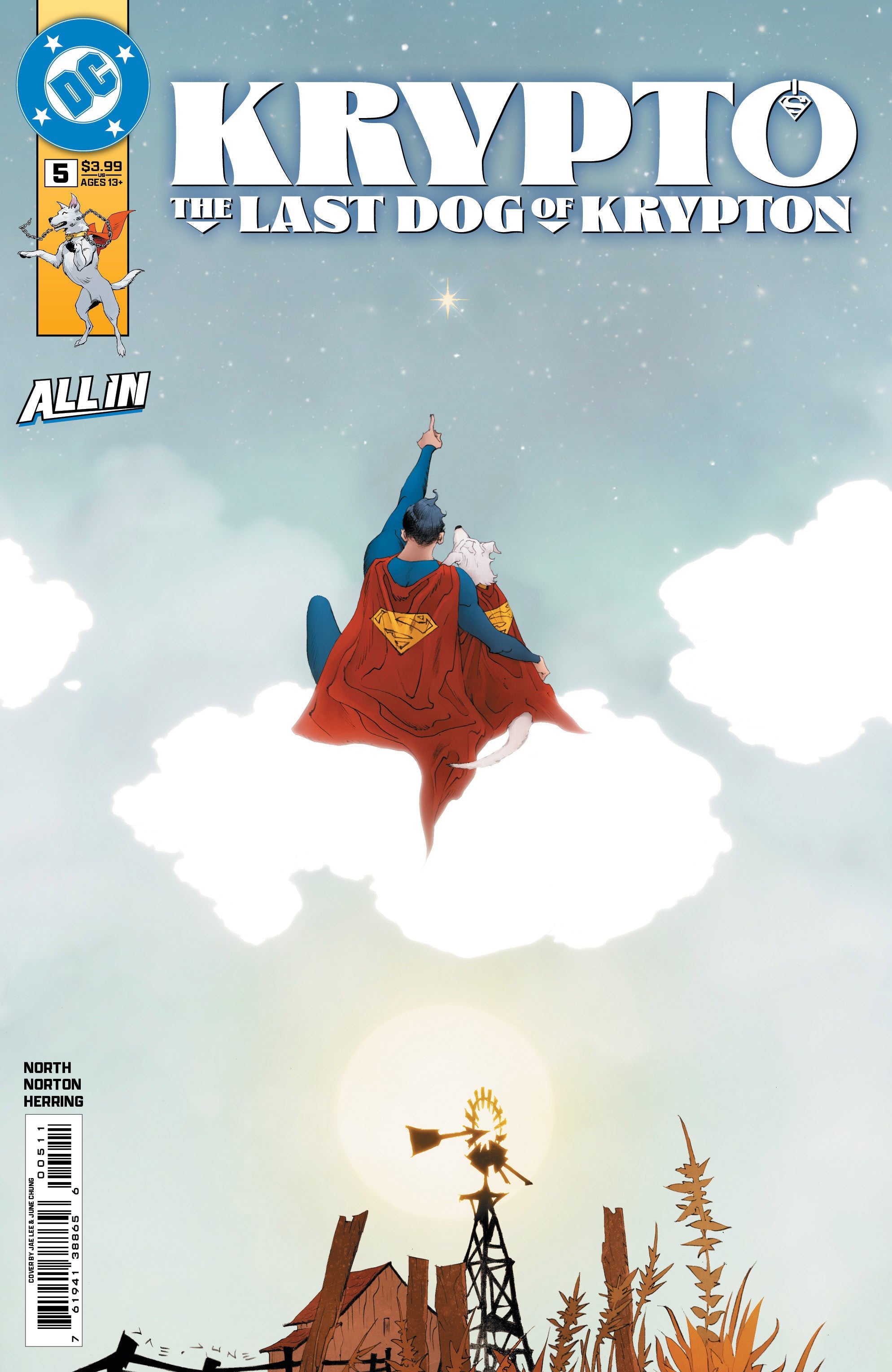 Krypto The Last Dog Of Krypton #5 (Of 5) A Jae Lee (10/15/2025) Dc